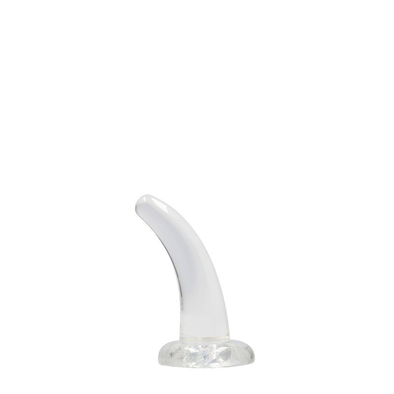REALROCK clear TPE suction cup dildo, 11.5 cm, by Shots Toys