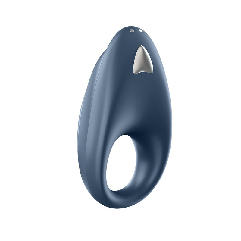 Satisfyer Strong One silicone vibrating cock ring with app-controlled charging cable
