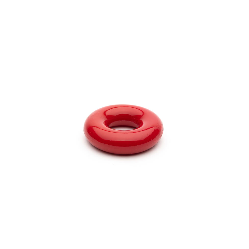 Sport Fucker red TPR cock rings, pack of 3 donut-style stretchy rings