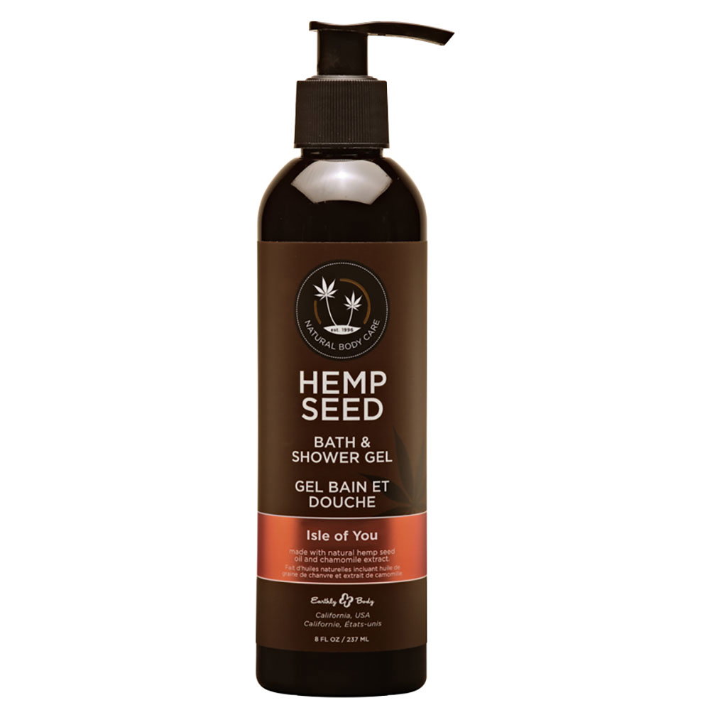 Earthly Body Hemp Seed Shower Gel in Isle of You scent, 237 ml bottle