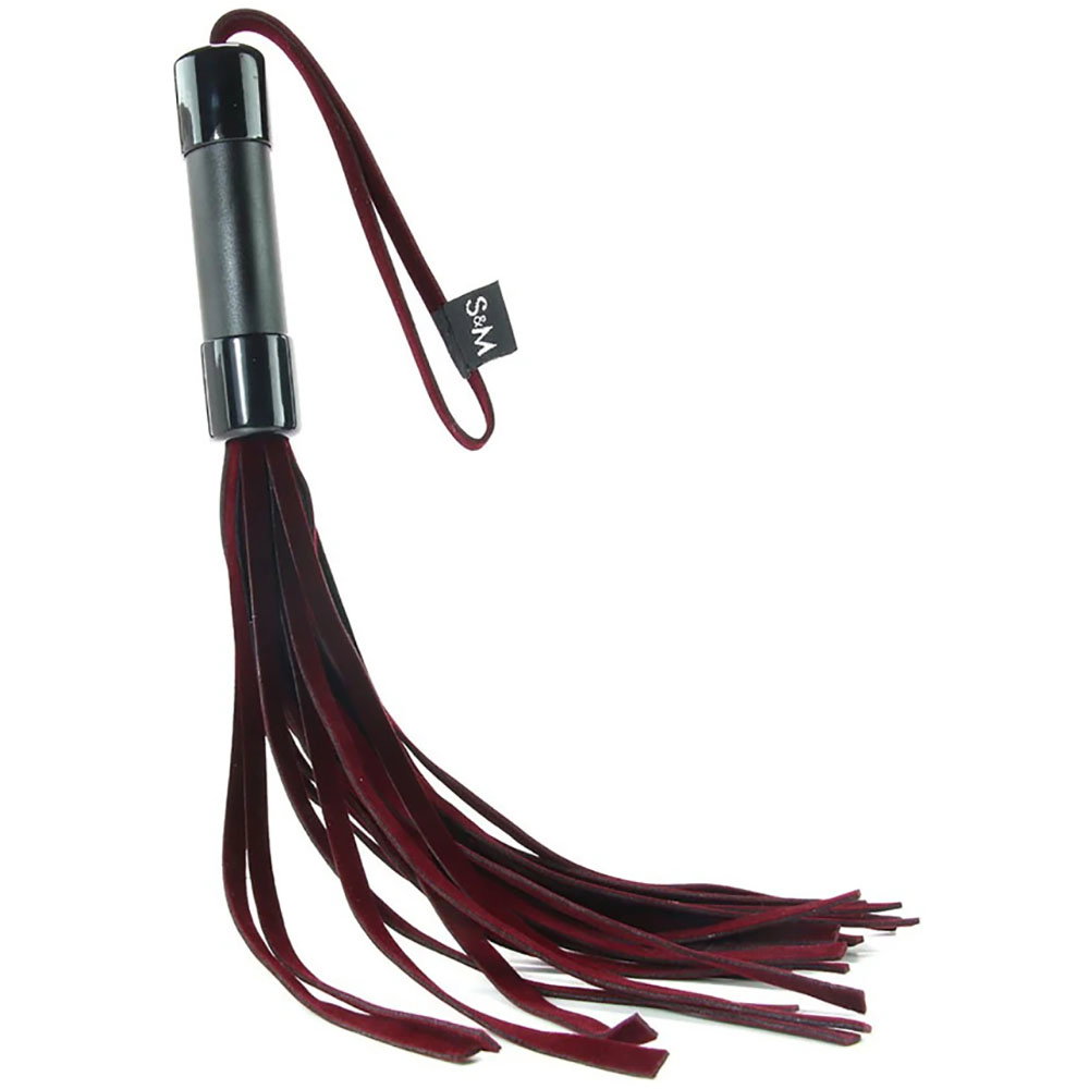 Sportsheets S&M Enchanted Flogger with red tails, sturdy handle and wrist loop