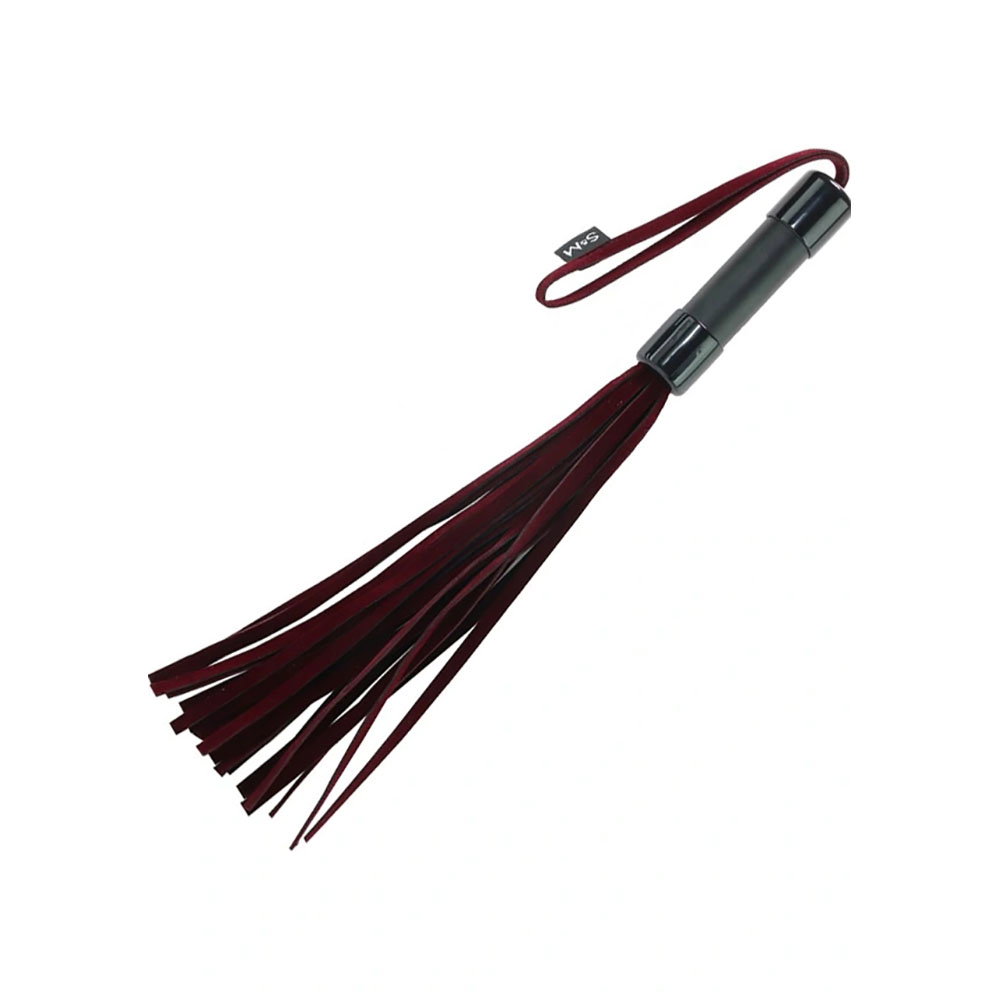 Sportsheets S&M Enchanted Flogger with red tails, sturdy handle and wrist loop
