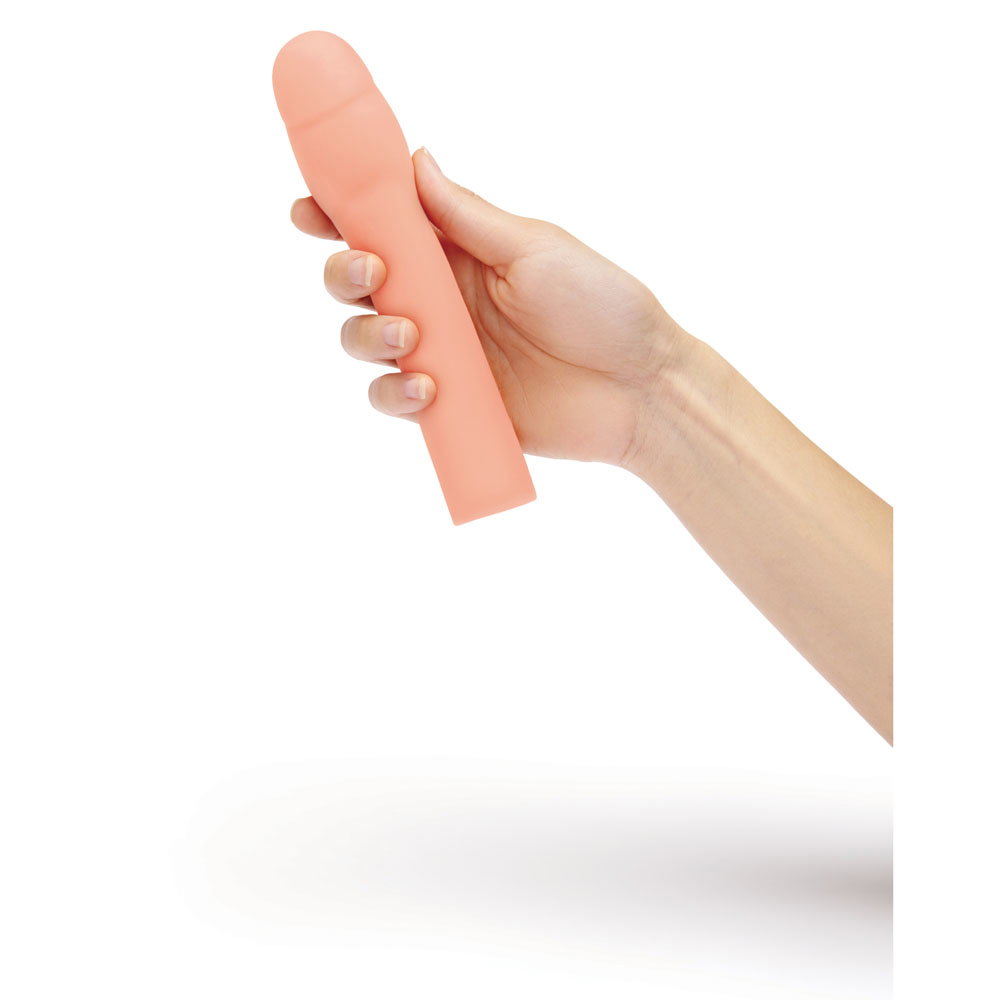 Size Up Realistic 2 inch Penis Extender sleeve with three stretchy stamina rings
