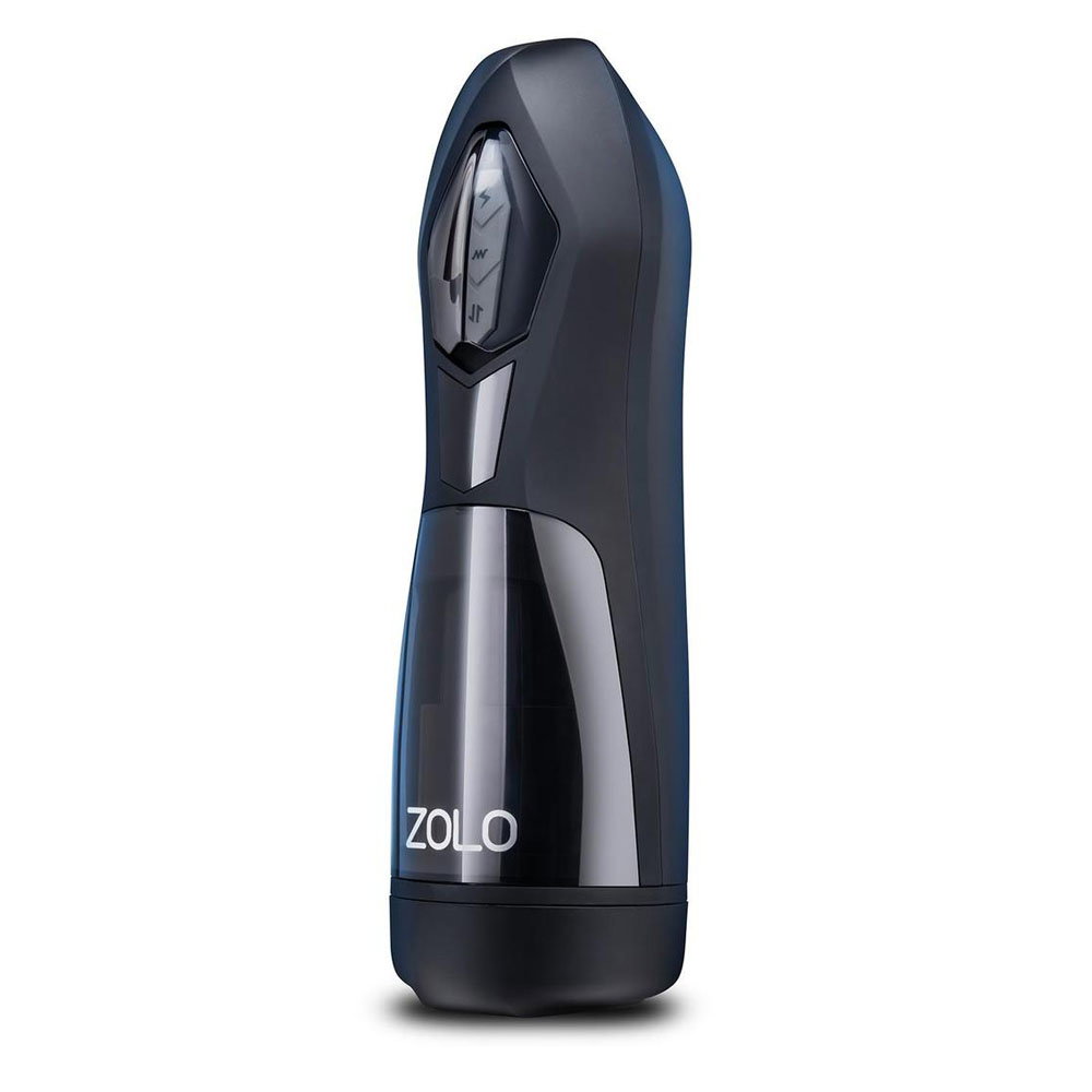 Zolo Lift Off vibrating thrusting stroker with tapered base and USB-C charging cable